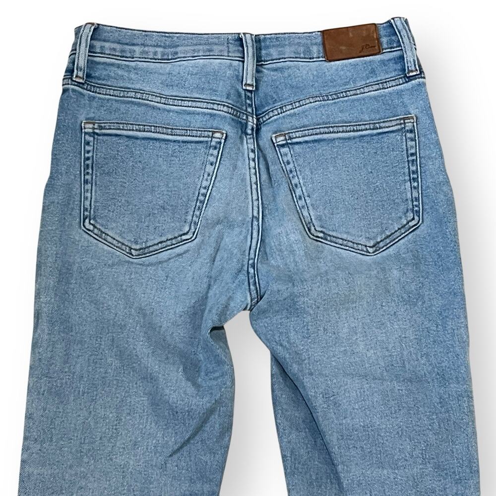 J Crew Denim Women’s 26 Billie 10” Demi Boot Crop Jeans Mid Rise Button Fly - Picture 9 of 14